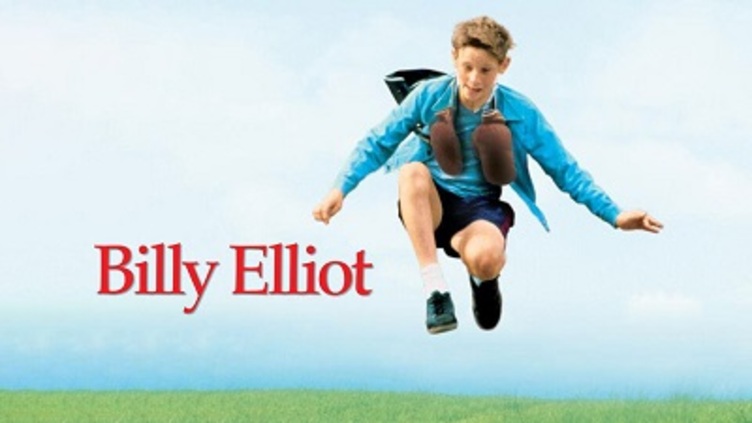 Billy Elliott jumping, the scene from the movie poster