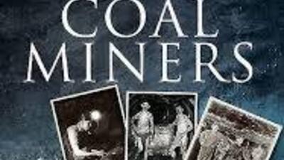 The front cover of a book images from the past, coalmining 