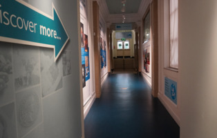 The back entrance of the main gallery leading to the exhibition space and Barnsley Archives.